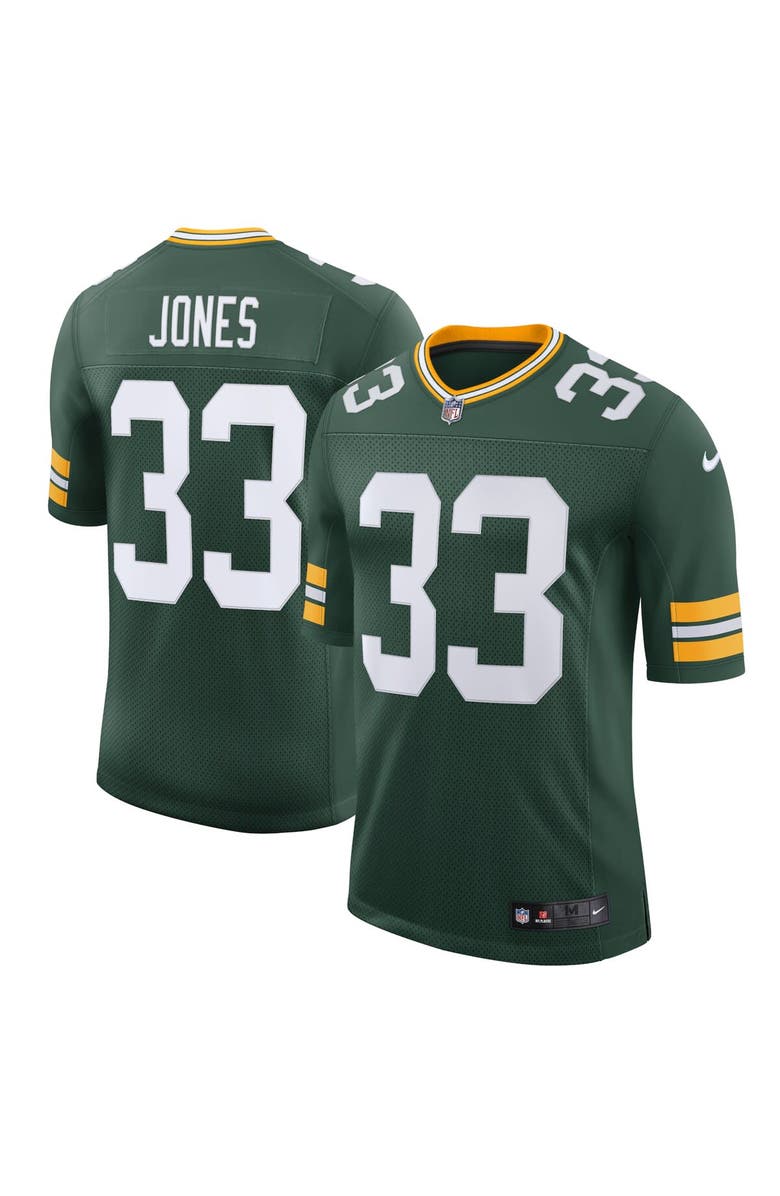 Nike Men's Nike Aaron Jones Green Green Bay Packers Limited Jersey, Main, color, 