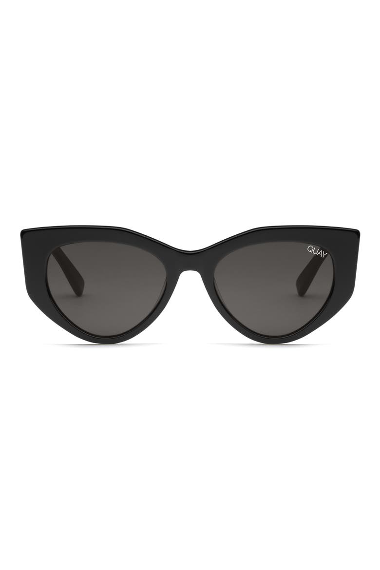 Australia Persuasive 55mm Cat Eye Sunglasses, Main, color, BLACK / SMOKE