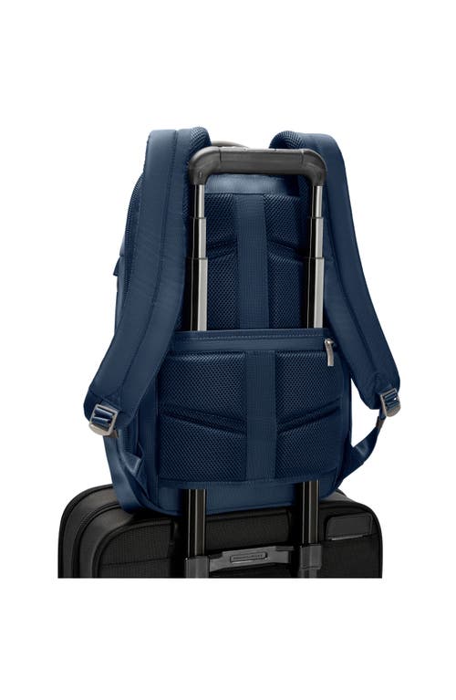 Briggs & Riley Work Slim Backpack In Navy