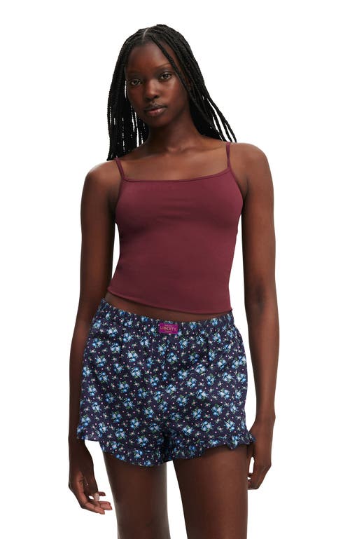 Cotton On Liberty Fabric Bloomer Short In Blue