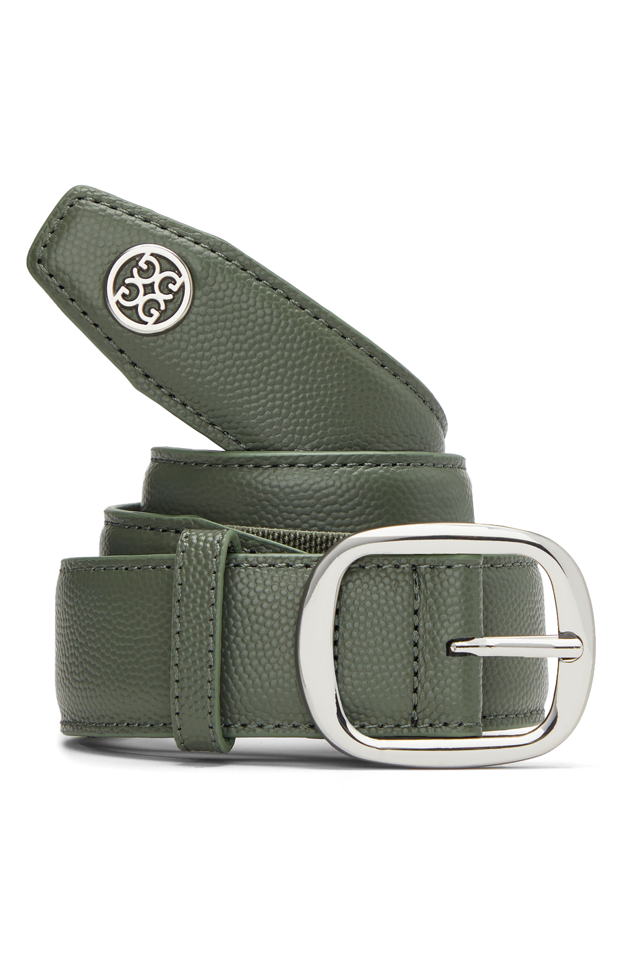 G/fore Circle Logo Belt In Isle