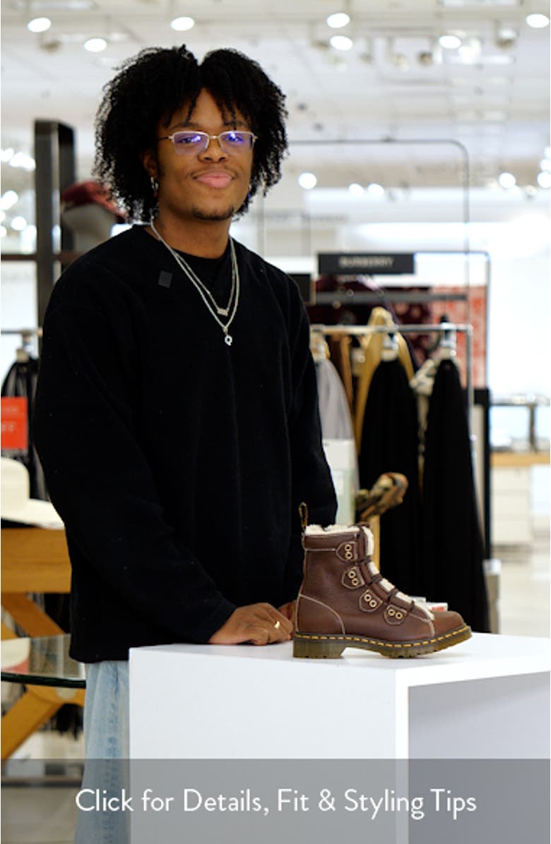 1460 Faux Fur Lined Lace-to-Toe Boot, sales video thumbnail