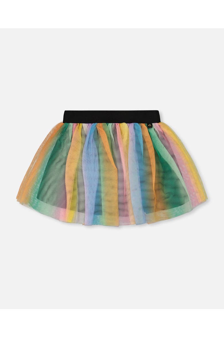 Flared Mesh Skirt, Main, color, Multicolor