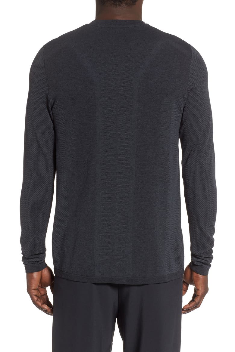 Seamless Performance T-Shirt, Alternate, color, BLACK OXIDE MELANGE