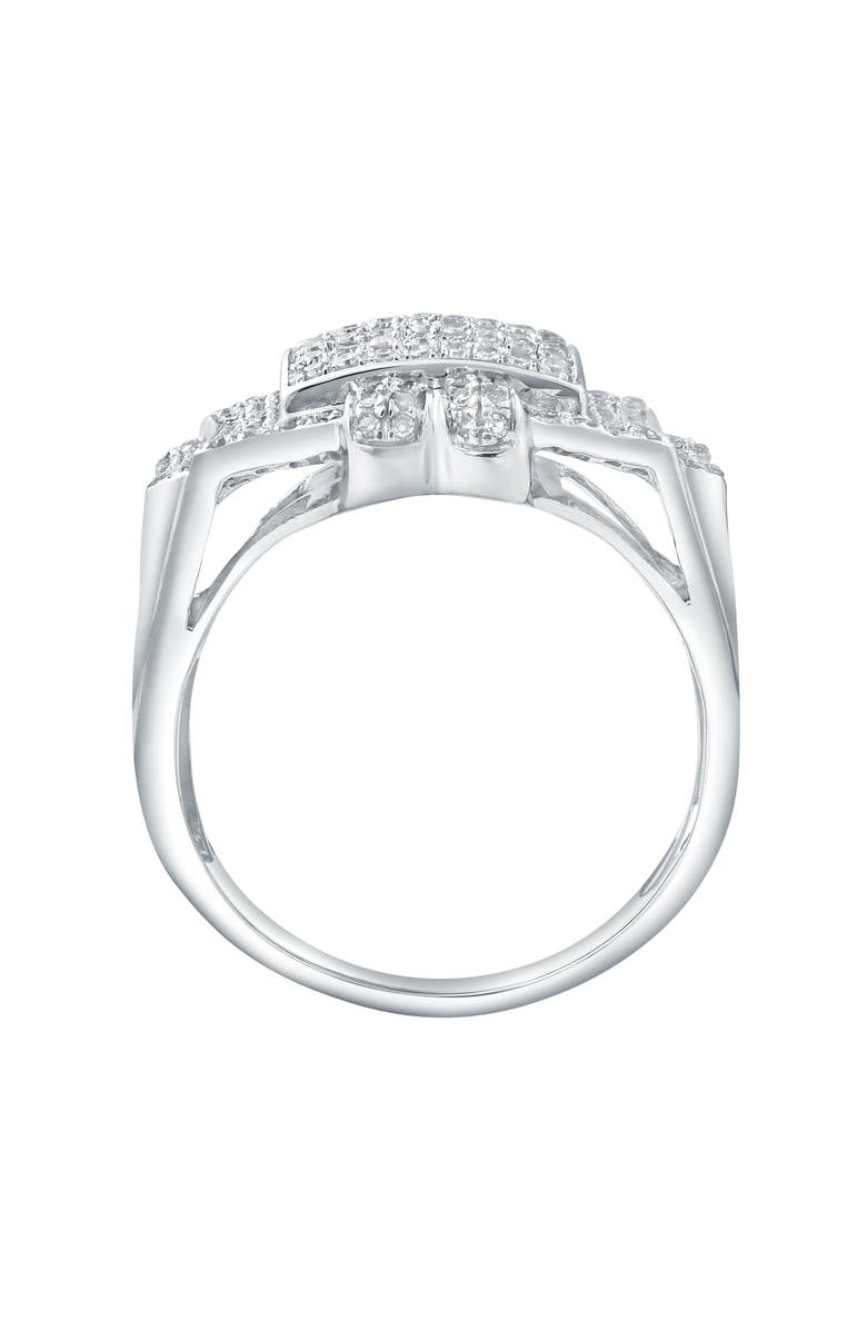 LuvMyJewelry Prestige  0.90 Cts Natural Diamond 14K Gold Ring, Alternate, color, 14K White Gold