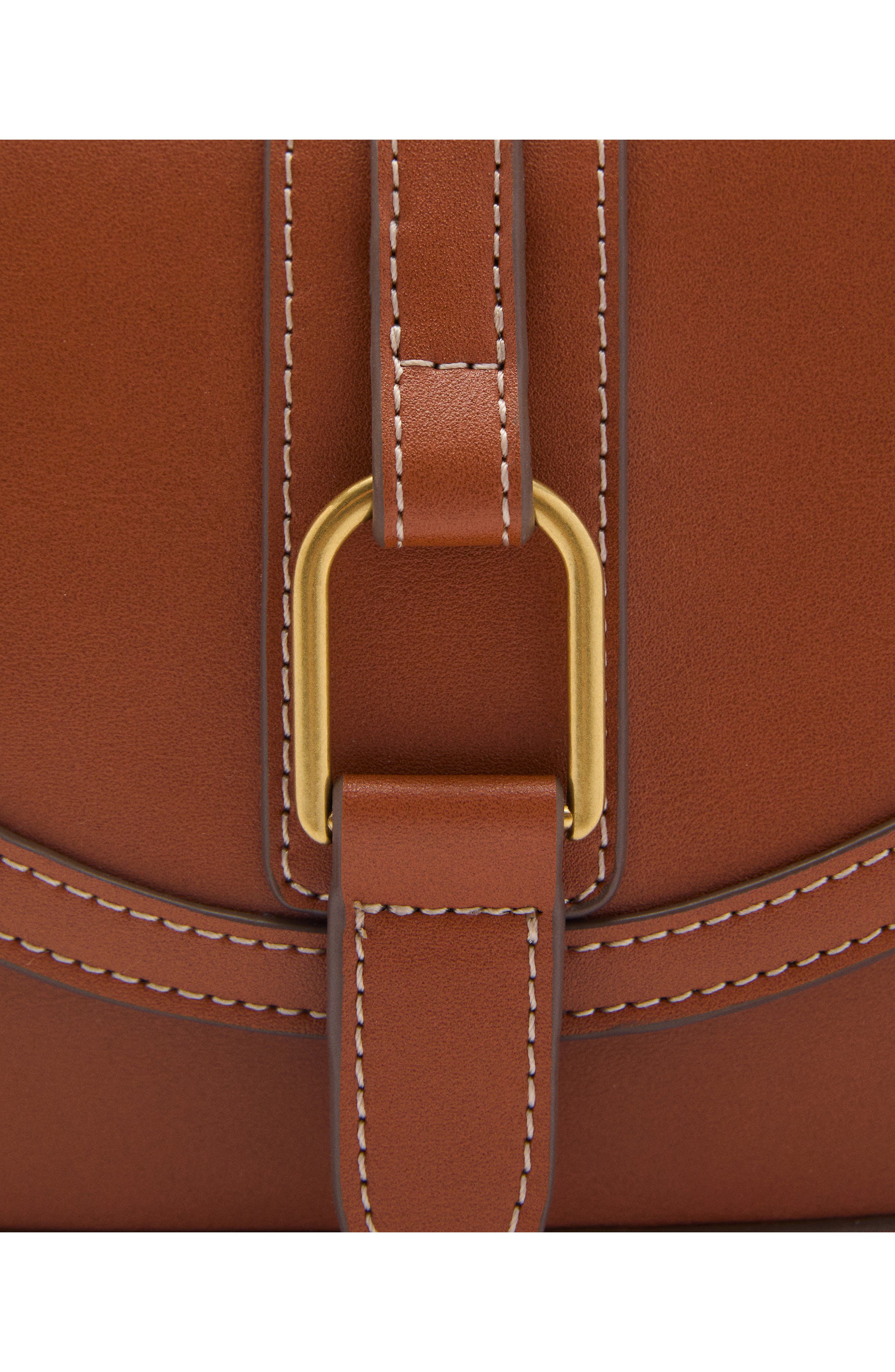 Faux Leather Shoulder Bag, Alternate, color, LEATHER
