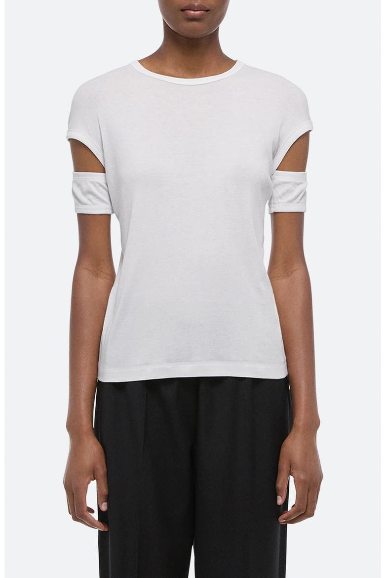 Slash Shrunken T-Shirt, Main, color, OPTIC WHITE - C7J