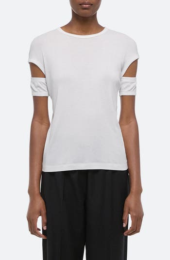 Helmut Lang store LUXE PIMA SHORT-SLEEVE TOP