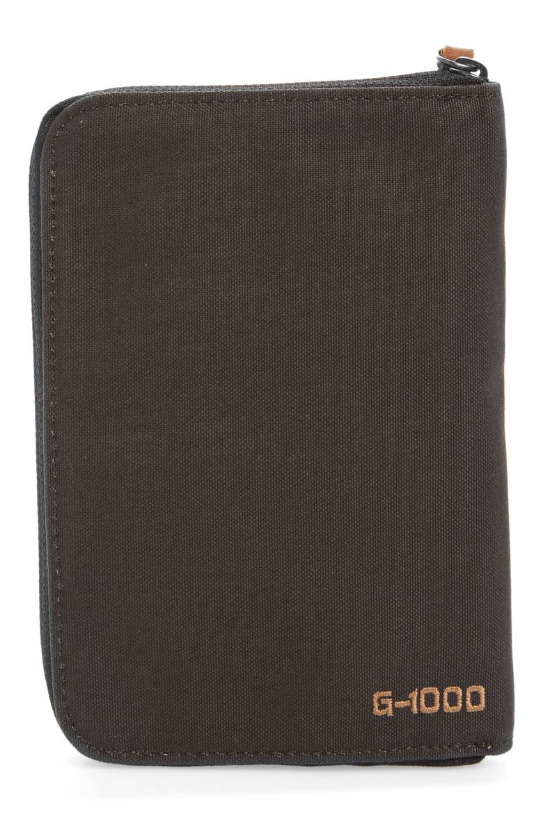 Canvas Passport Wallet, Alternate, color, DARK GREY