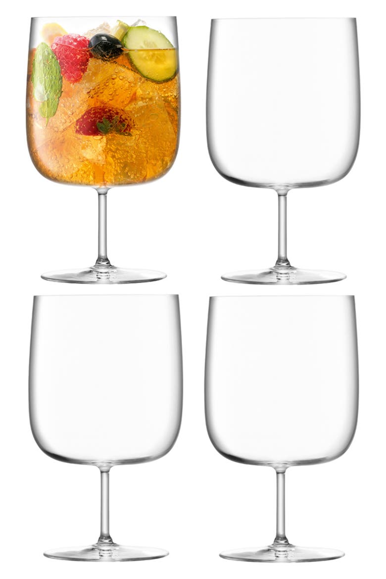 Borough Set of 4 Craft Beer Glasses, Alternate, color, CLEAR