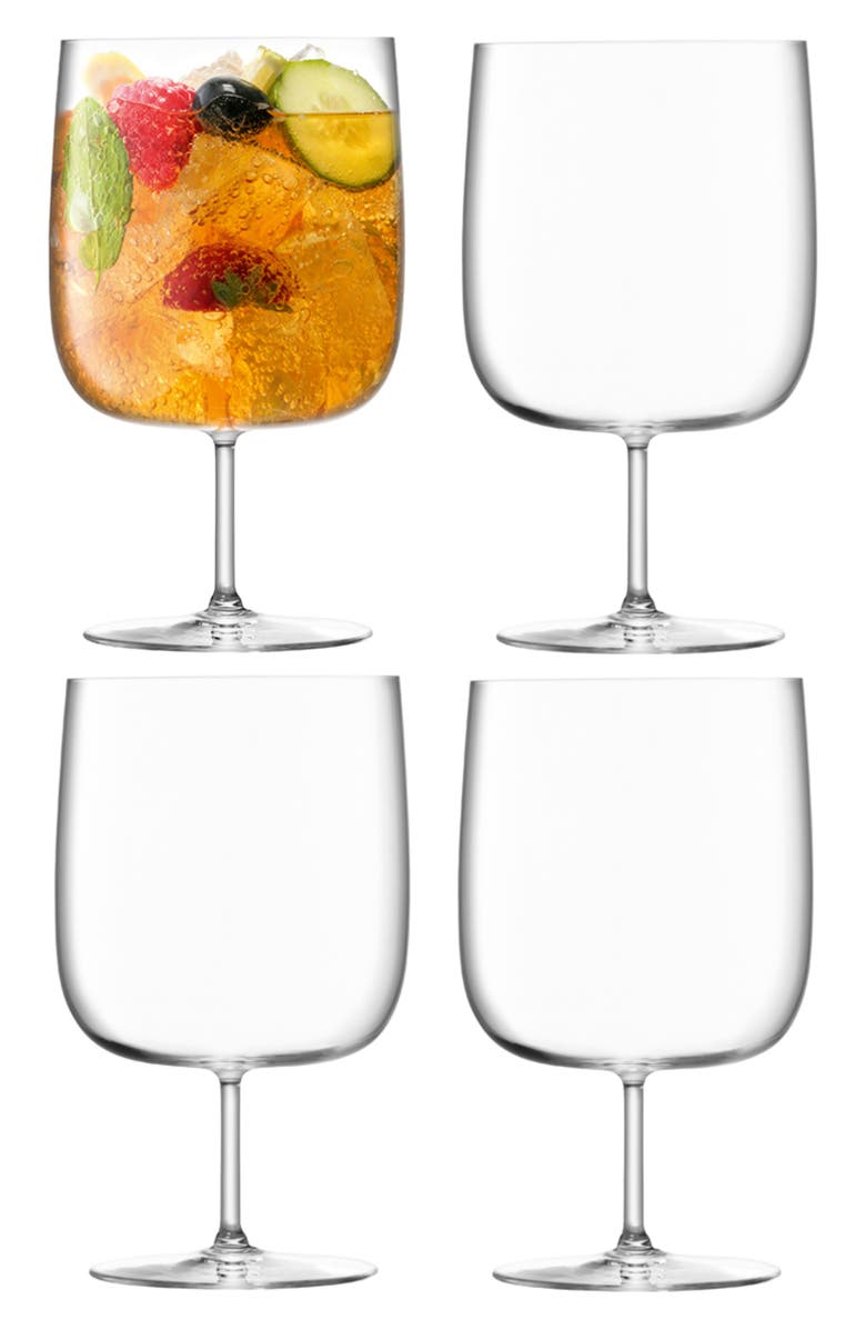 LSA Borough Set of 4 Craft Beer Glasses, Alternate, color, Clear