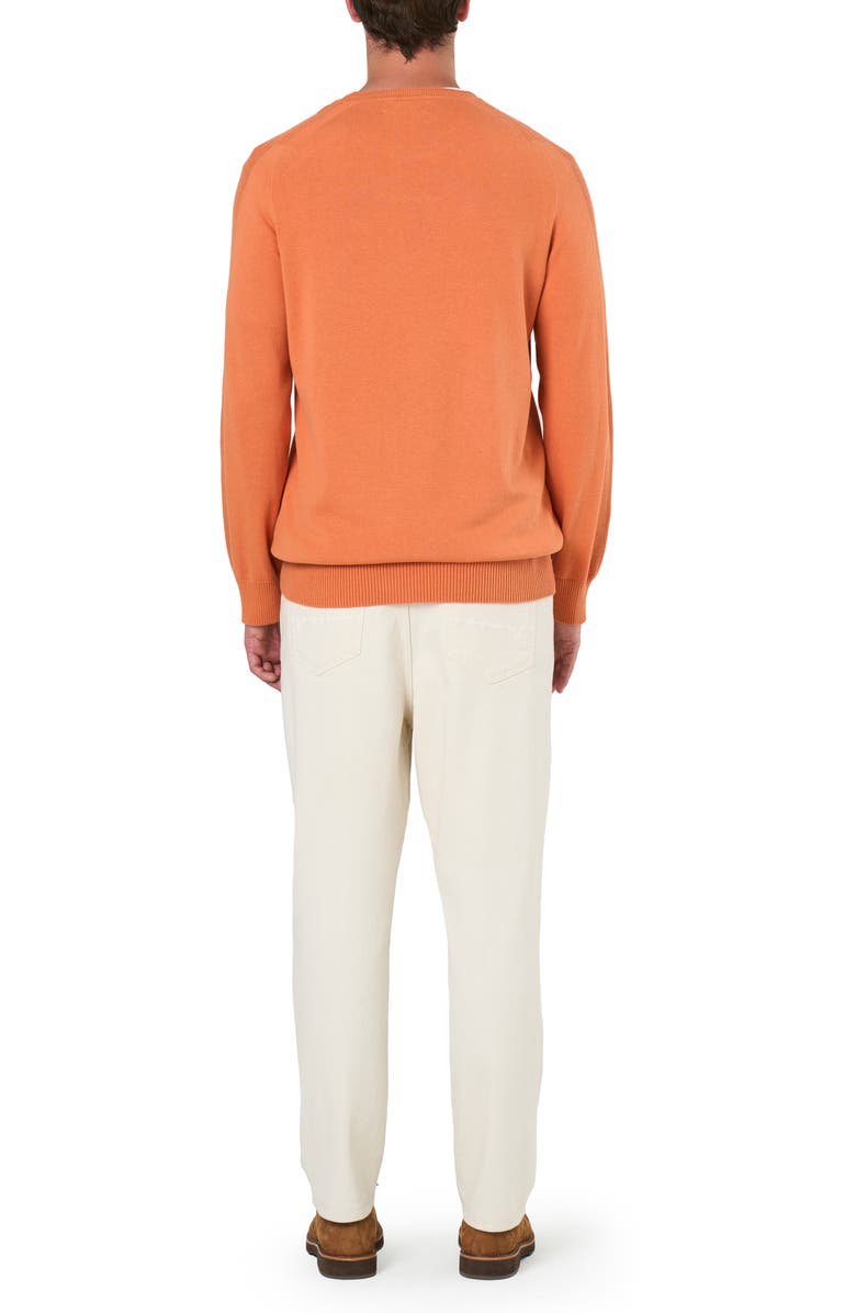 Velez Cotton Knit Sweater With Raglan Sleeves, Alternate, color, Orange