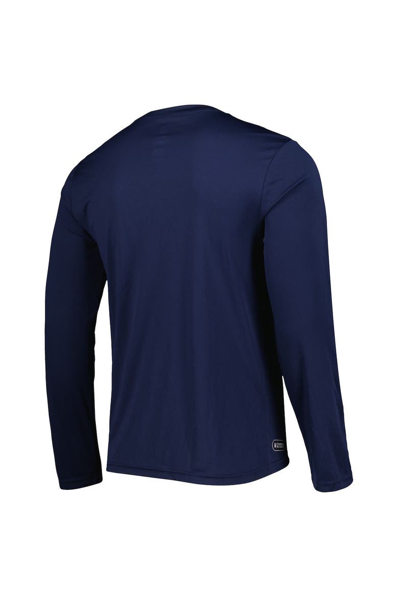 Men's New Era College Navy Seattle Seahawks Combine Authentic Offsides Long Sleeve T-Shirt, Alternate, color, Navy