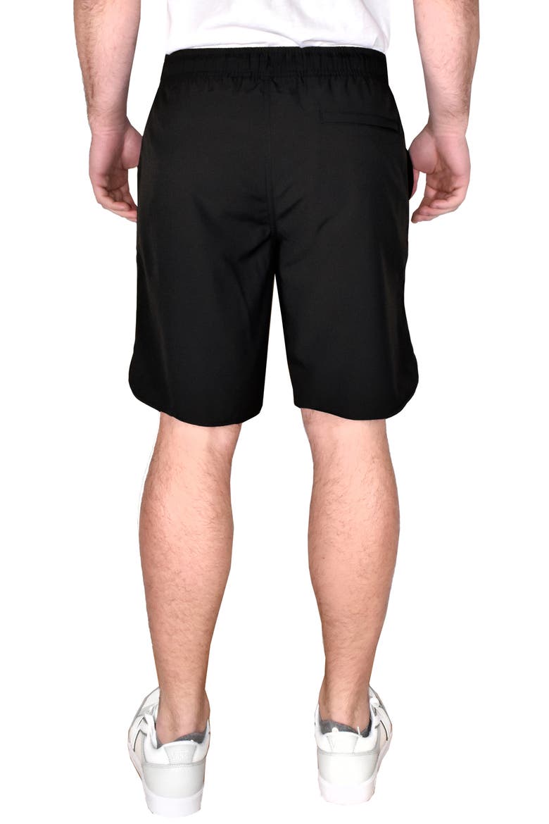 Performance Windjammer Drawstring Shorts, Alternate, color, BLACK