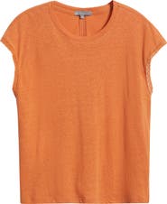Wit & Wisdom Crochet Cap Sleeve Tee