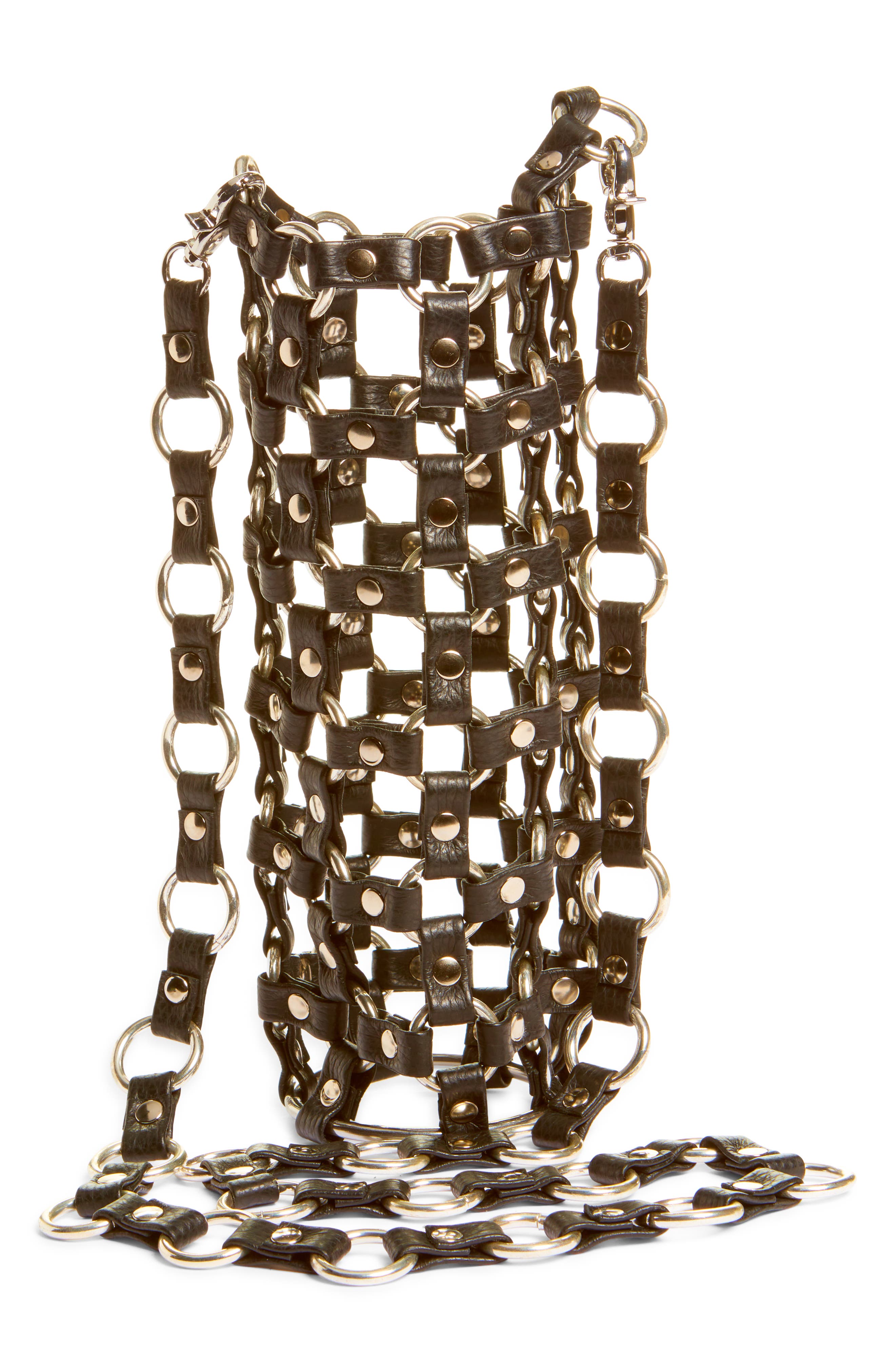 VIDAKUSH Hydration Hero Leather Crossbody Bag, Alternate, color, Black