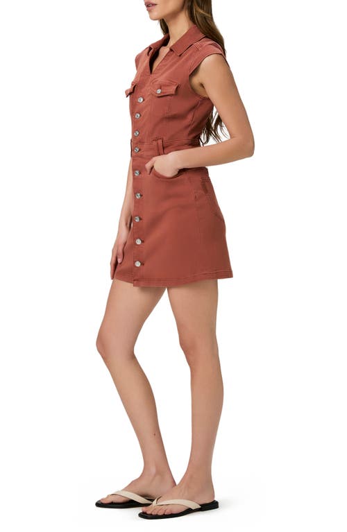 PAIGE PAIGE JAXSYN JOLENE DENIM MINI SHIRTDRESS