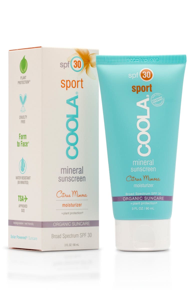 COOLA<sup>®</sup> Suncare 'Citrus Mimosa' Sport Mineral Sunscreen Broad Spectrum SPF 30, Alternate, color,
