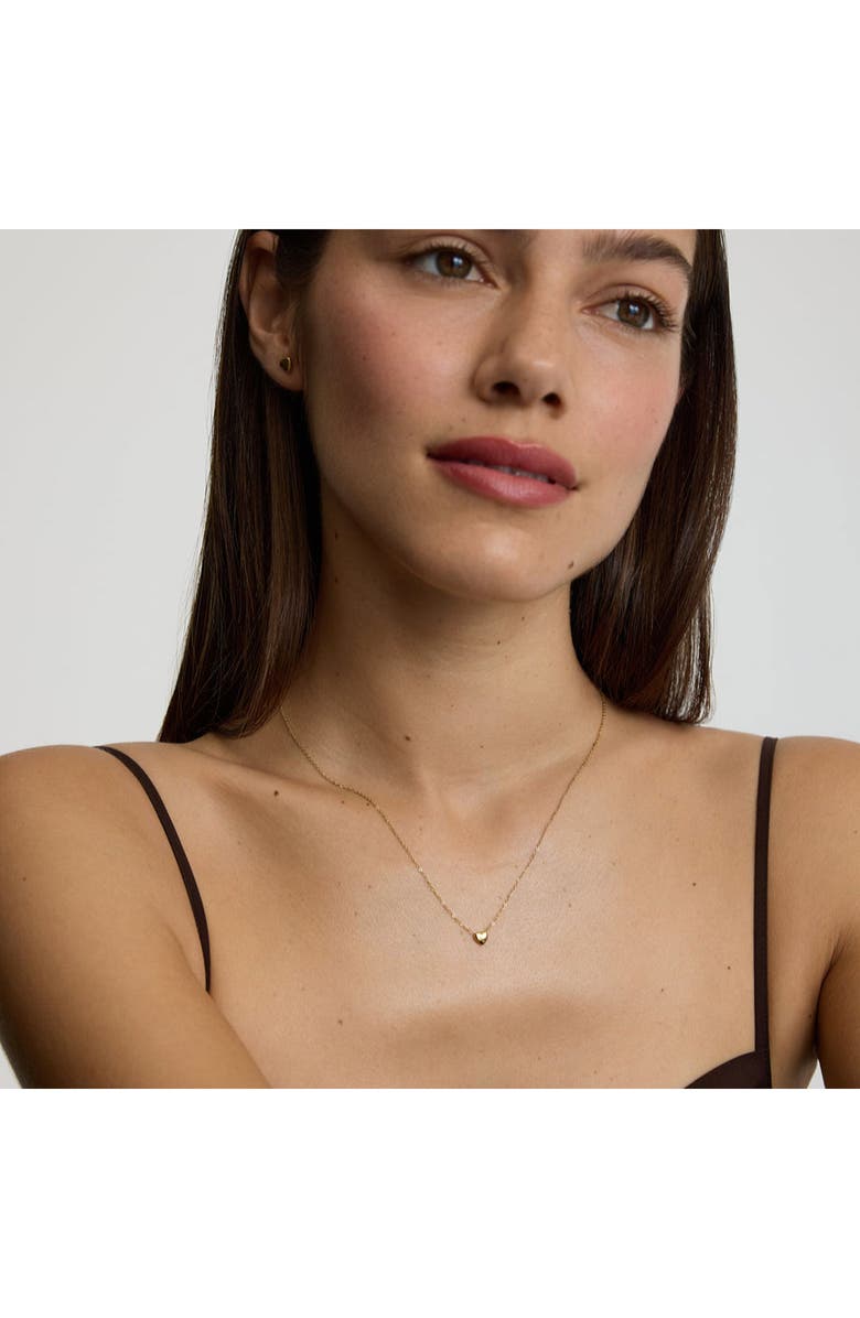 D.LOUISE Mini Heart Pendant Necklace, Alternate, color, Gold