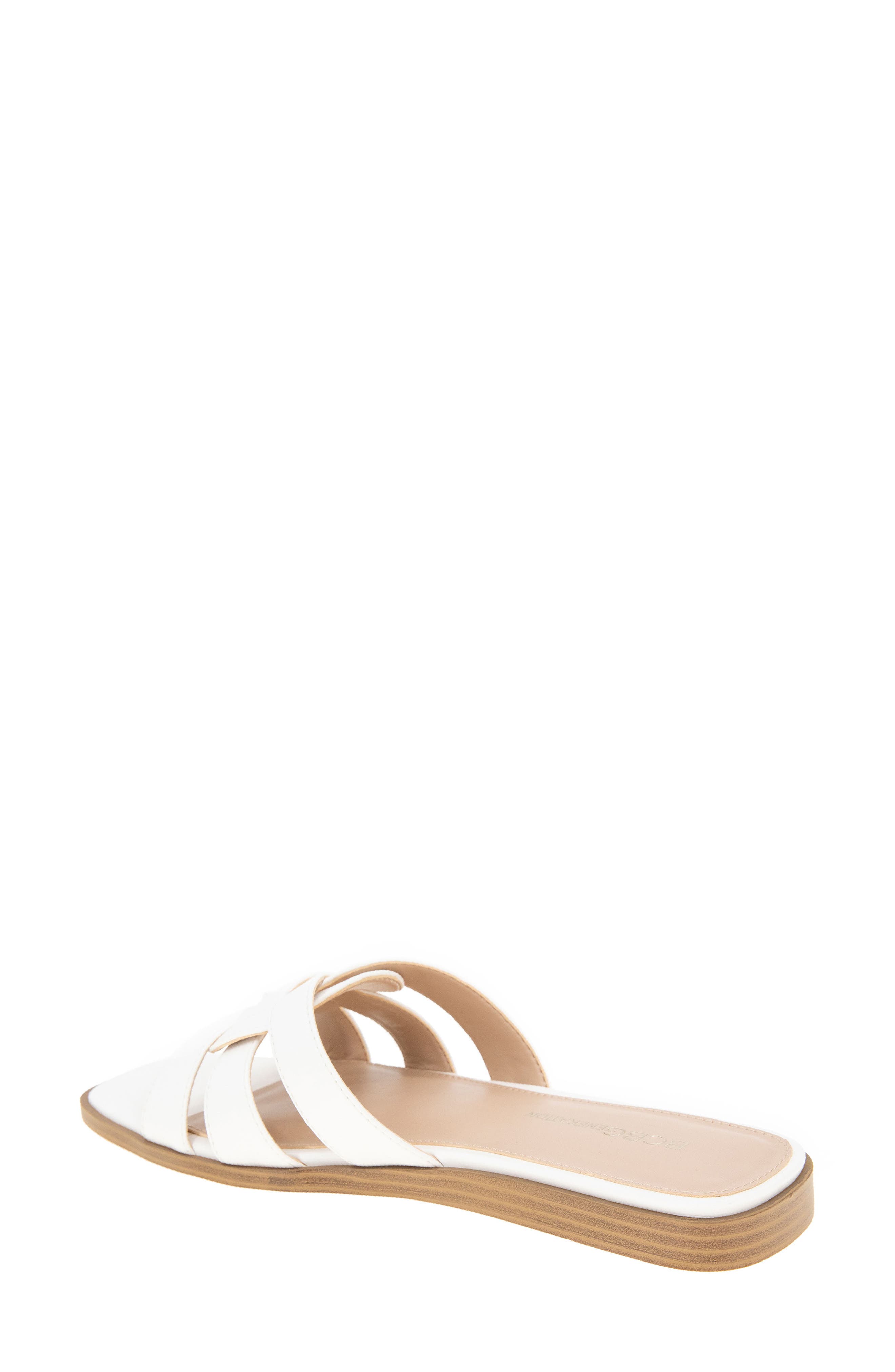 Meltem Square Toe Slide Sandal, Alternate, color, CLOUD DANCER