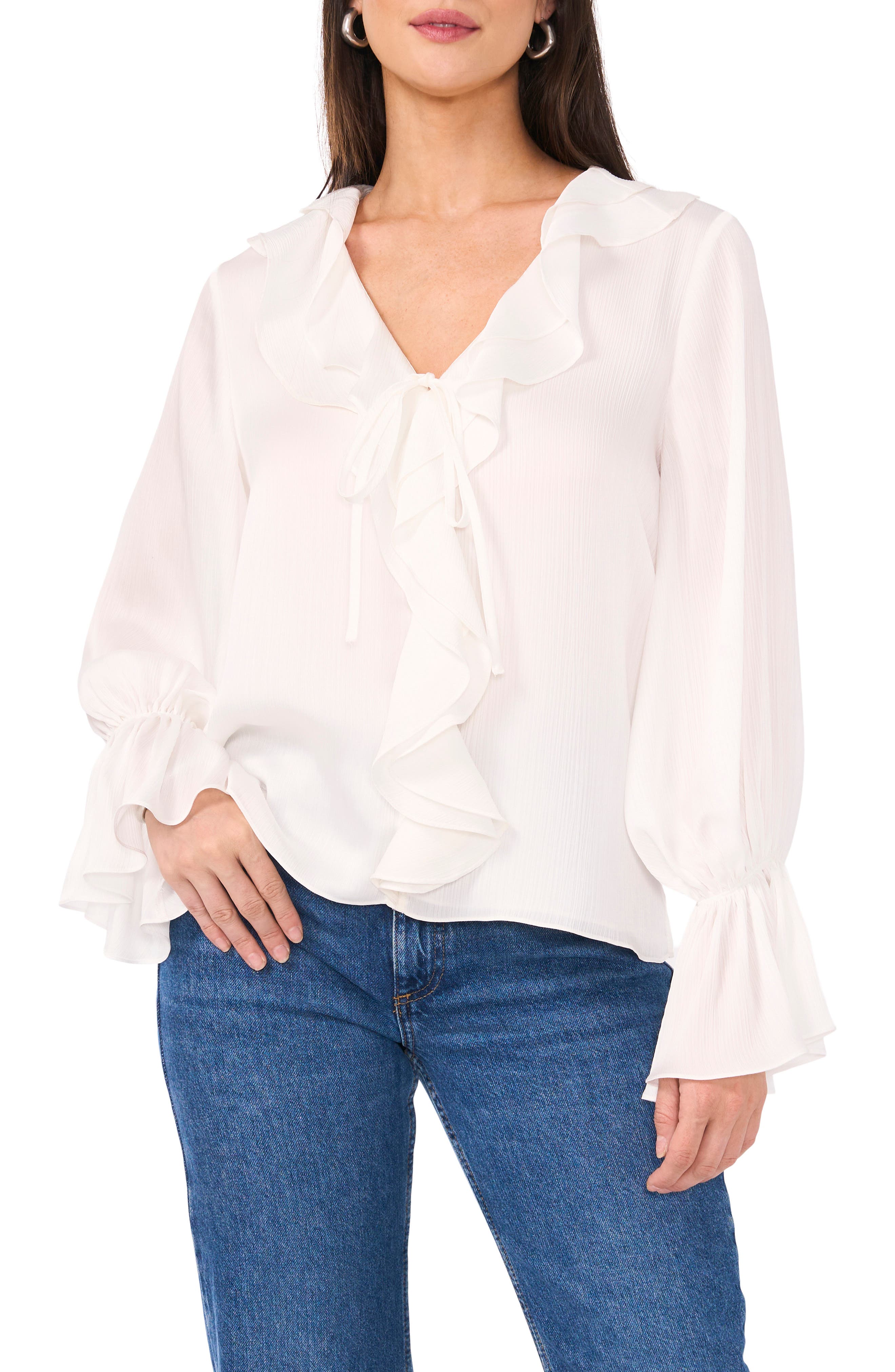 vince camuto ruffle top