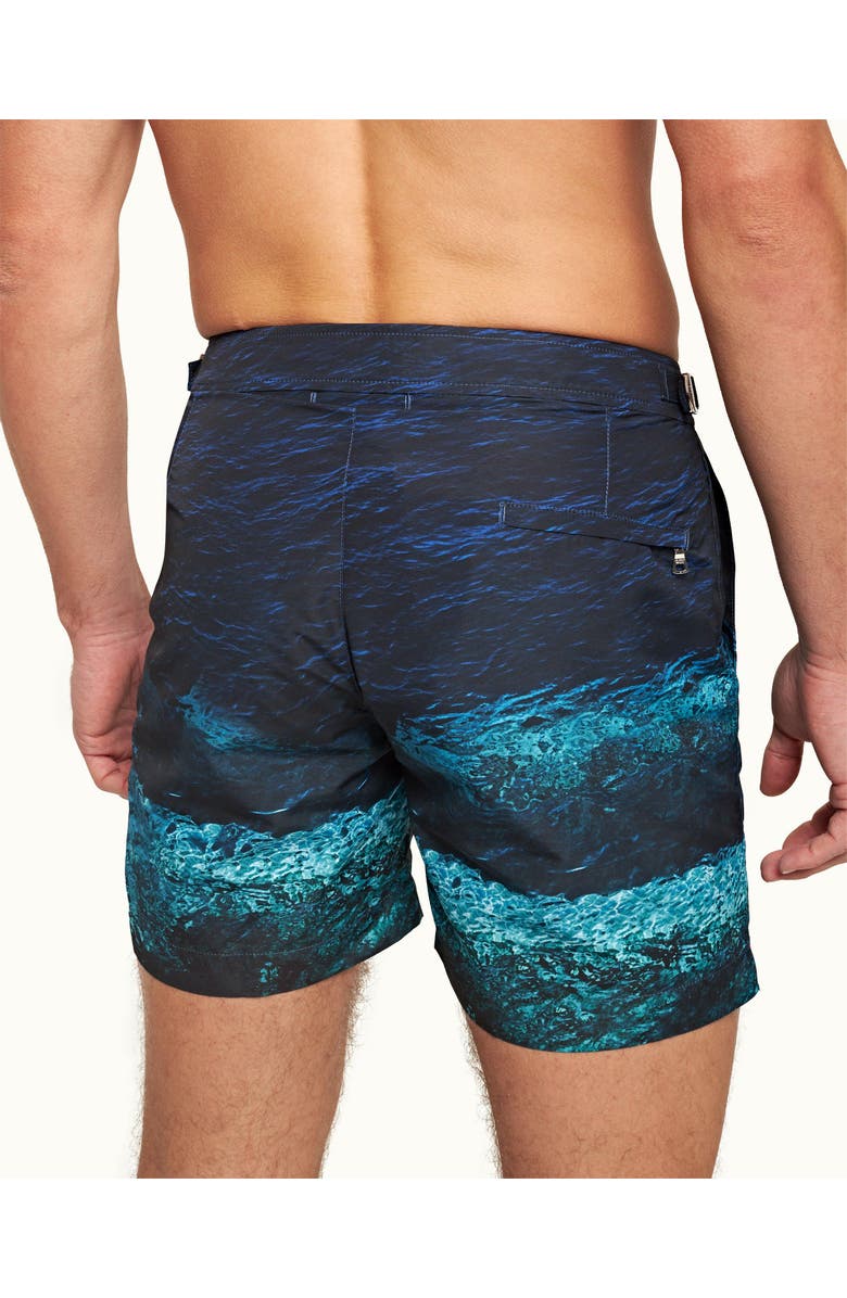 Orlebar Brown Bulldog Mid-Length Swim Shorts, Alternate, color, Deep Sea