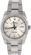 Pre-Owned Rolex Oyster Perpetual Datejust Automatic Watch Stainless Steel 36