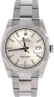 Pre-Owned Rolex Oyster Perpetual Datejust Automatic Watch Stainless Steel 36