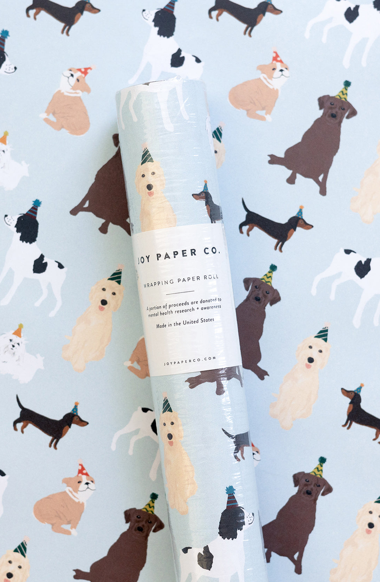 Joy Paper Co. Party Dogs Wrapping Paper wrapping paper, Alternate, color,
