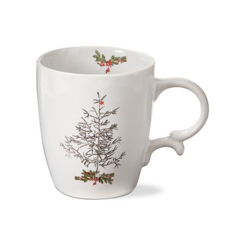 Farmhouse Christmas Tree Mug - Ceramic Holiday Drinkware