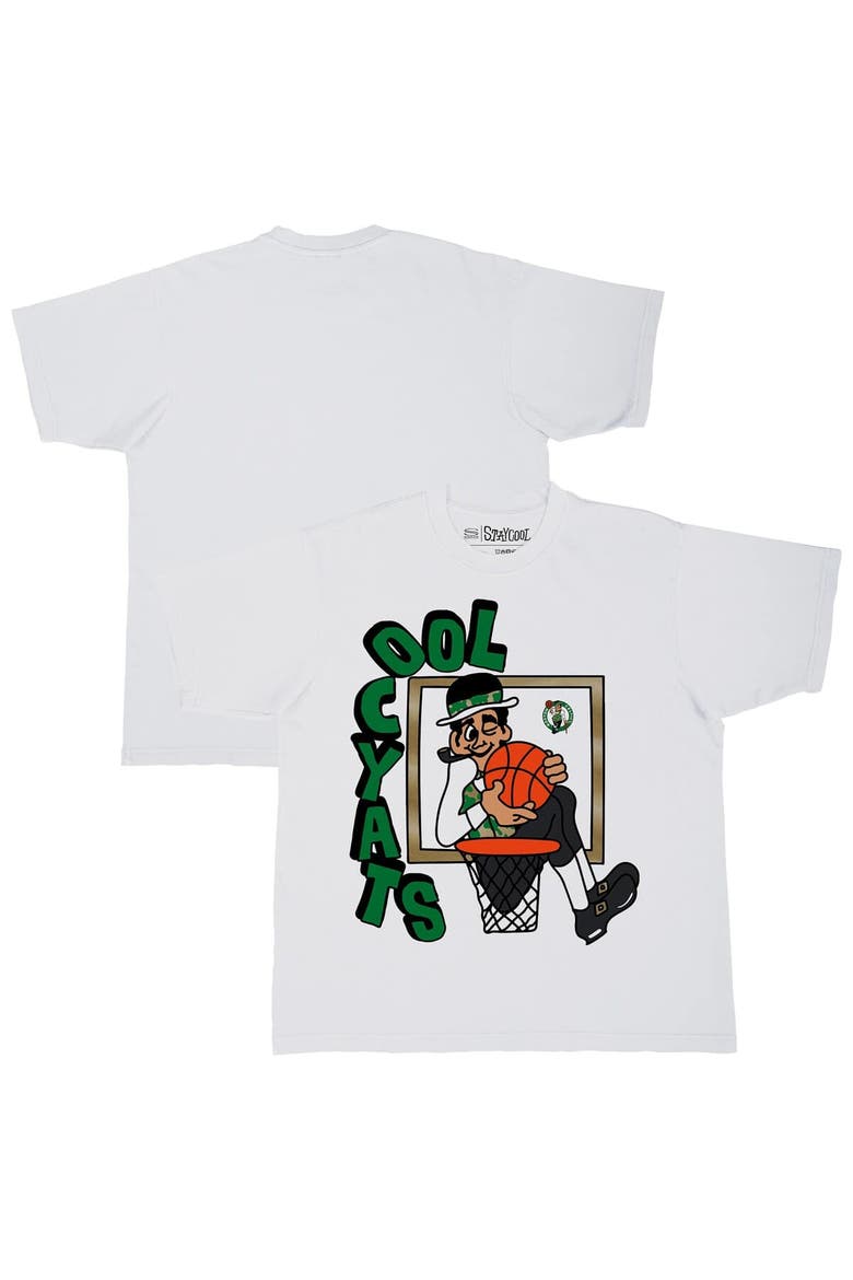 Men's Stadium Essentials White Boston Celtics NBA x Staycool Mascot Oversized T-Shirt, Main, color, White