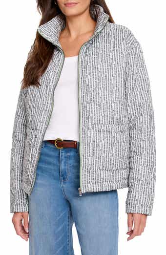 NZ ACTIVE by NIC+ZOE Throw-On Abstract Print Quilted Jacket