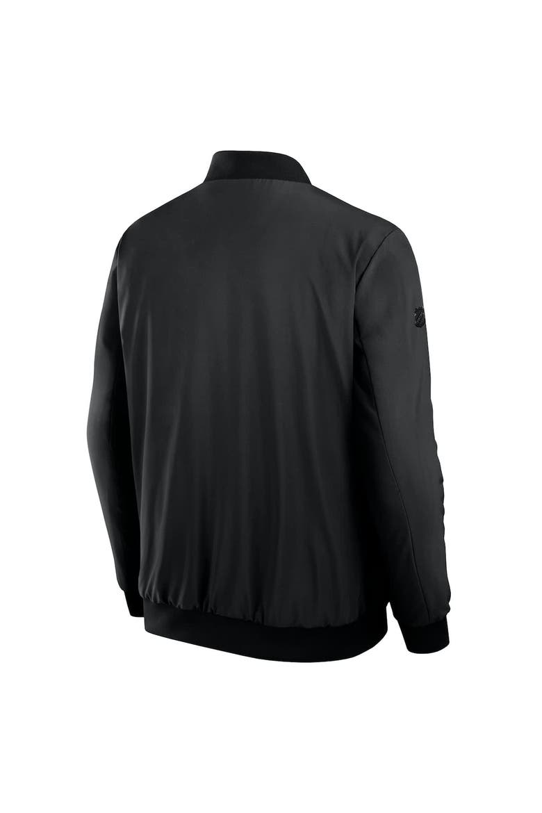 Men's Fanatics Black Pittsburgh Penguins Authentic Pro Road Lightweight Full-Zip Bomber Jacket, Alternate, color, Black