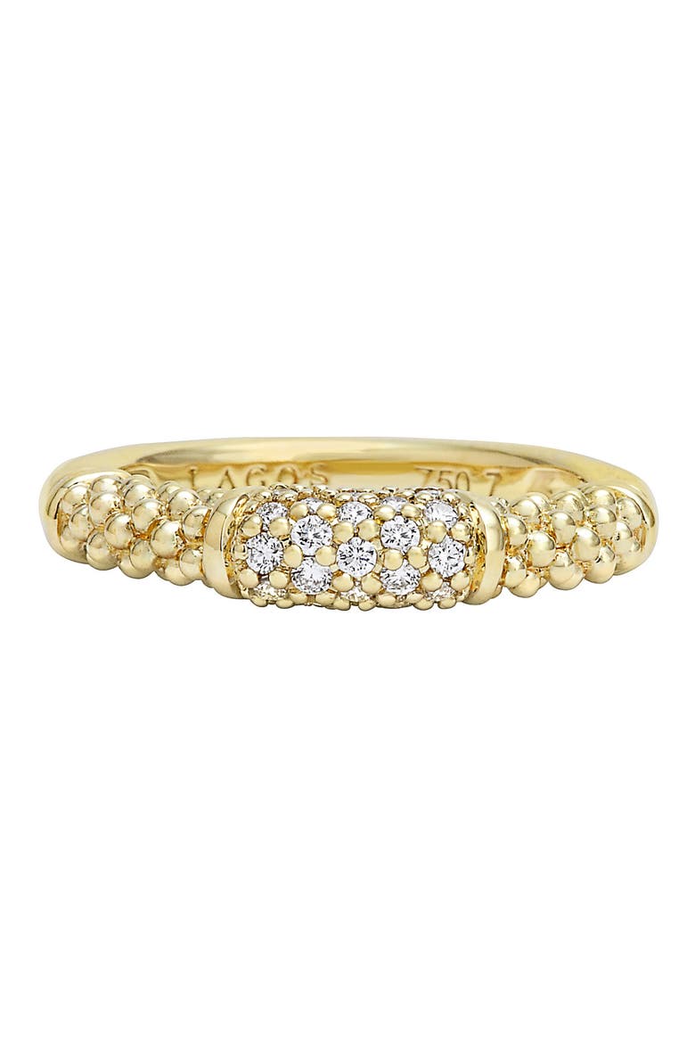 Caviar Diamond Ring, Alternate, color, GOLD