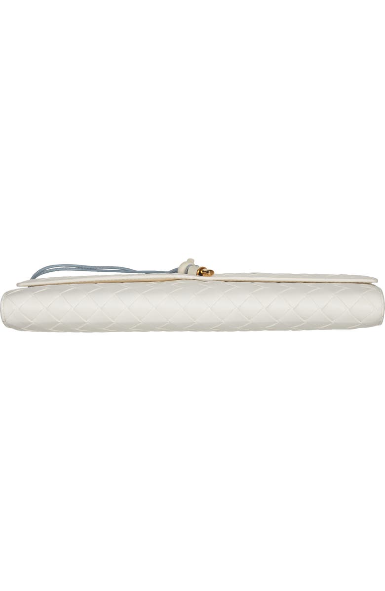 Bottega Veneta Andiamo Intrecciato Leather Clutch, Alternate, color, 9555 Alabaster-Mine-Mb-Al