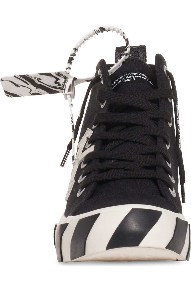 Off-White Canvas Mid Top Sneaker, Alternate, color,