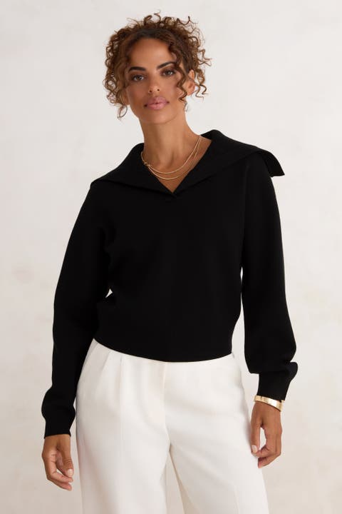 The Wide Collar Sweater