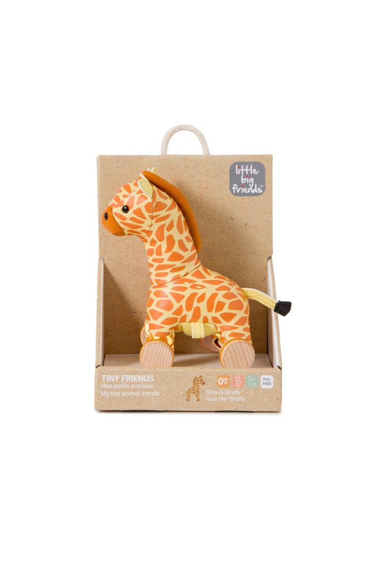 Pull Along Friends - Gina the Giraffe, Plush Toy, Alternate, color, Multicolor