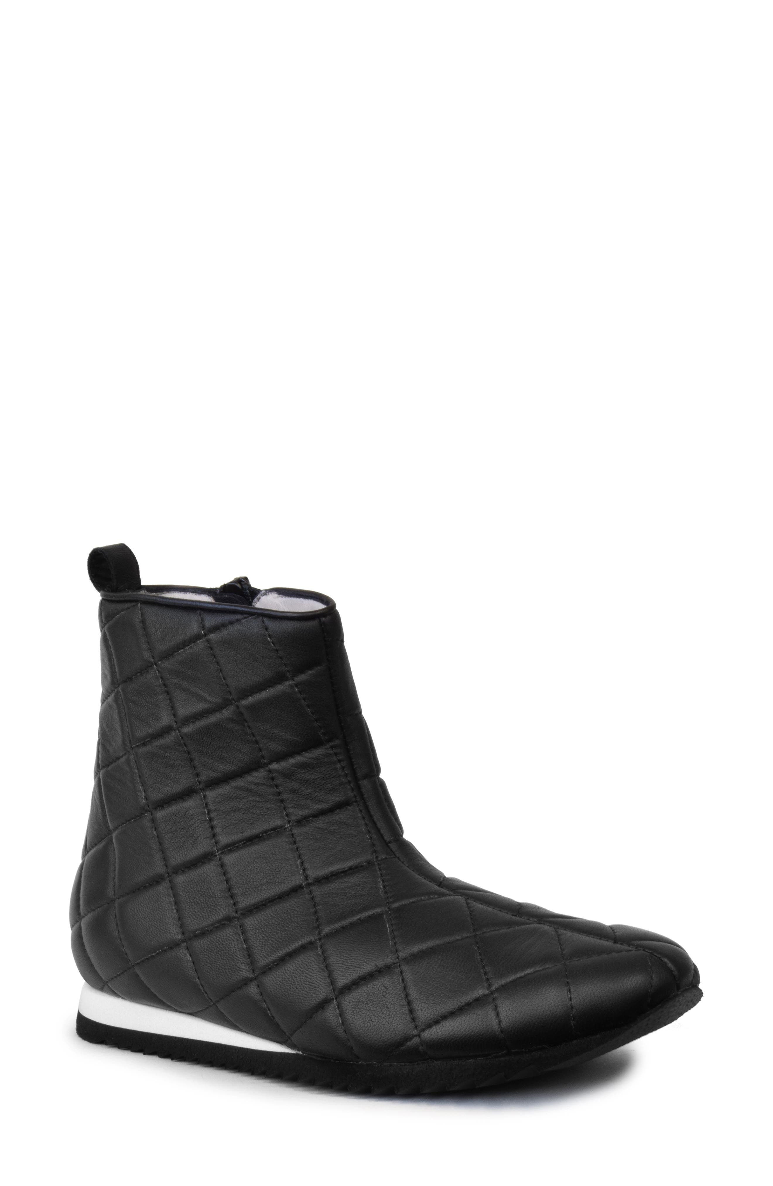Amalfi by Rangoni Renata Bootie, Main, color, Black Parmasoft Leather
