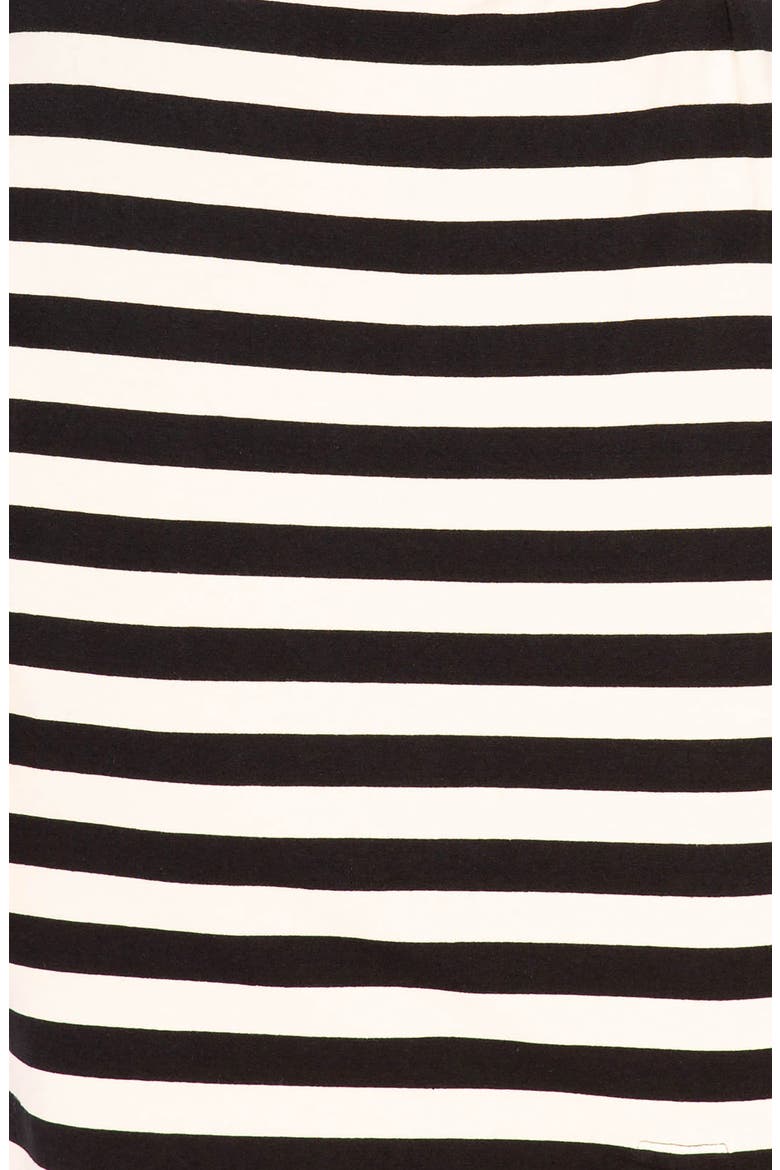 Stripe Cold Shoulder T-Shirt Dress, Alternate, color, BLACK STRIPE