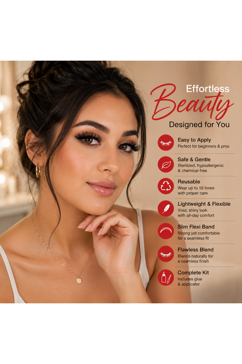 Faux Mink Style False Eyelashes Extensions, Alternate, color, Black
