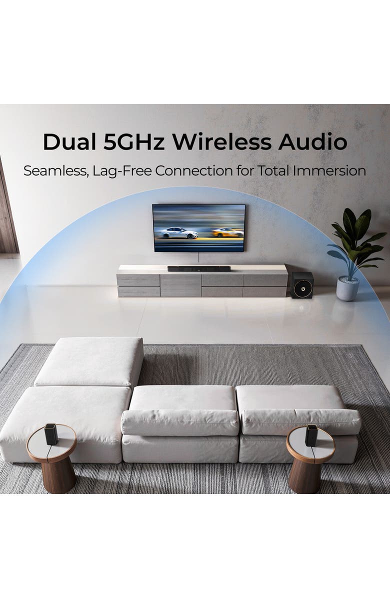 Ultimea Skywave Series, 5.1.4ch Sound Bar with Dolby Atmos, Alternate, color, Black