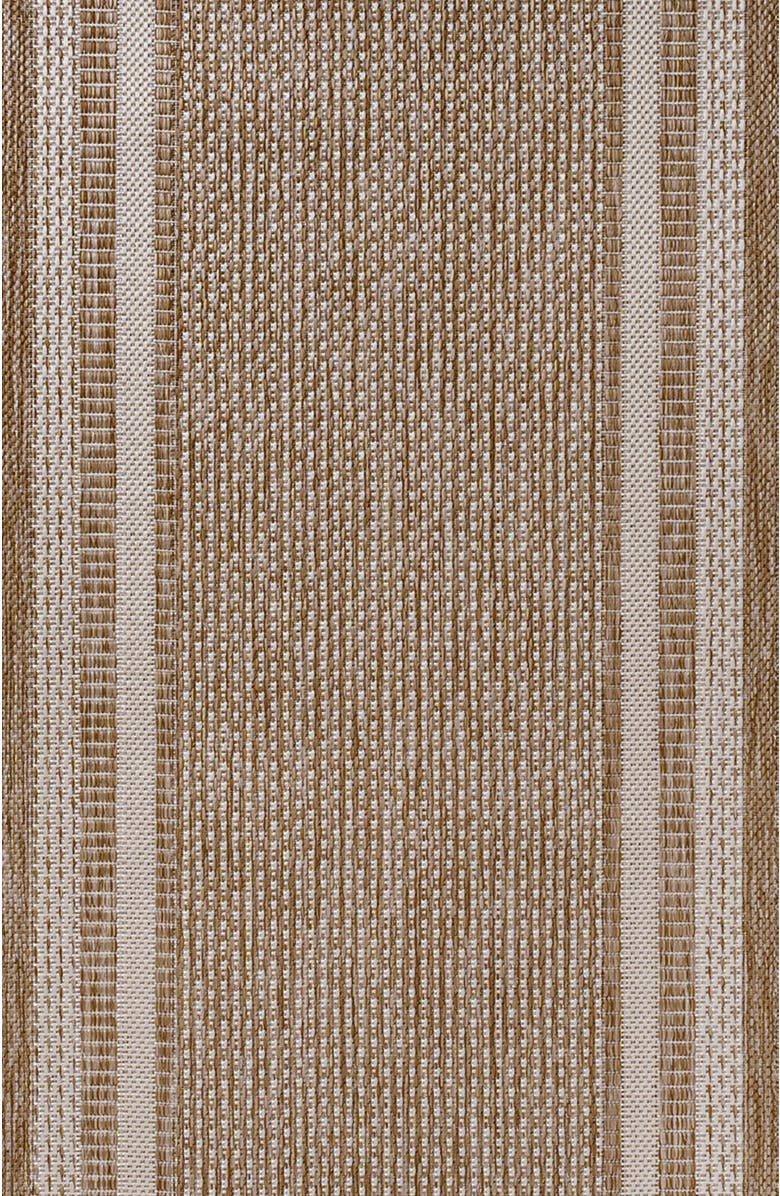 JONATHAN Y Dover Classic 3-Stripe Border Indoor/Outdoor Area Rug, Main, color, Beige/Cream