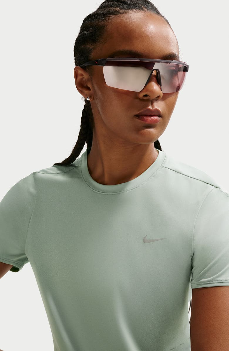 Nike Swift Dri-FIT Short Sleeve Running Top, Alternate, color, Steam