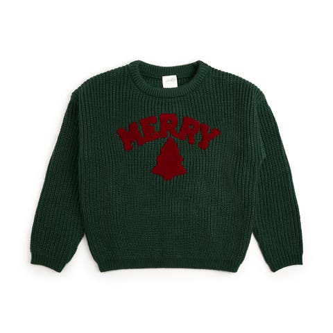 Merry Patch Christmas Knit Sweater (Baby, Toddler, Little Kid & Big Kid)
