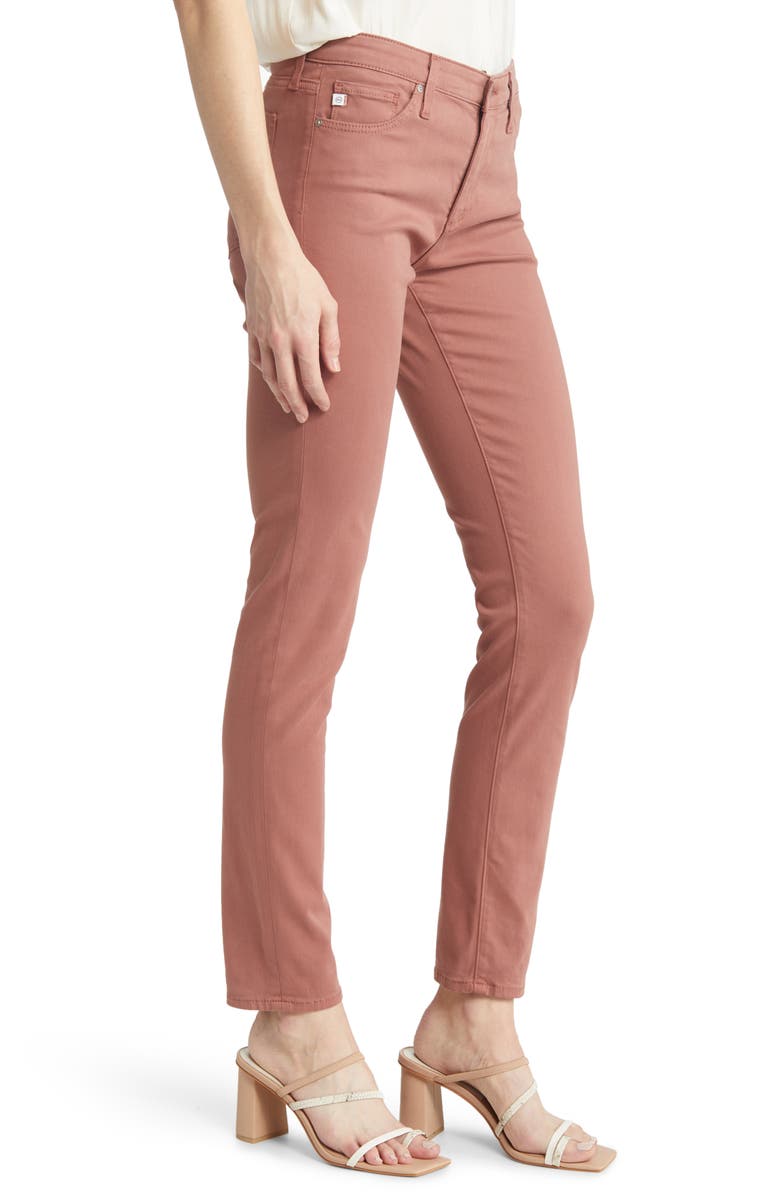 AG 'The Prima' Cigarette Leg Skinny Jeans, Alternate, color, Dusty Blush