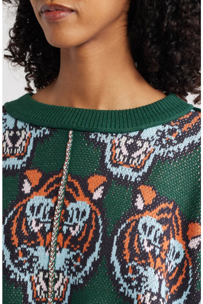 Wild Thing Oversize Sweater, Alternate, color, GREEN