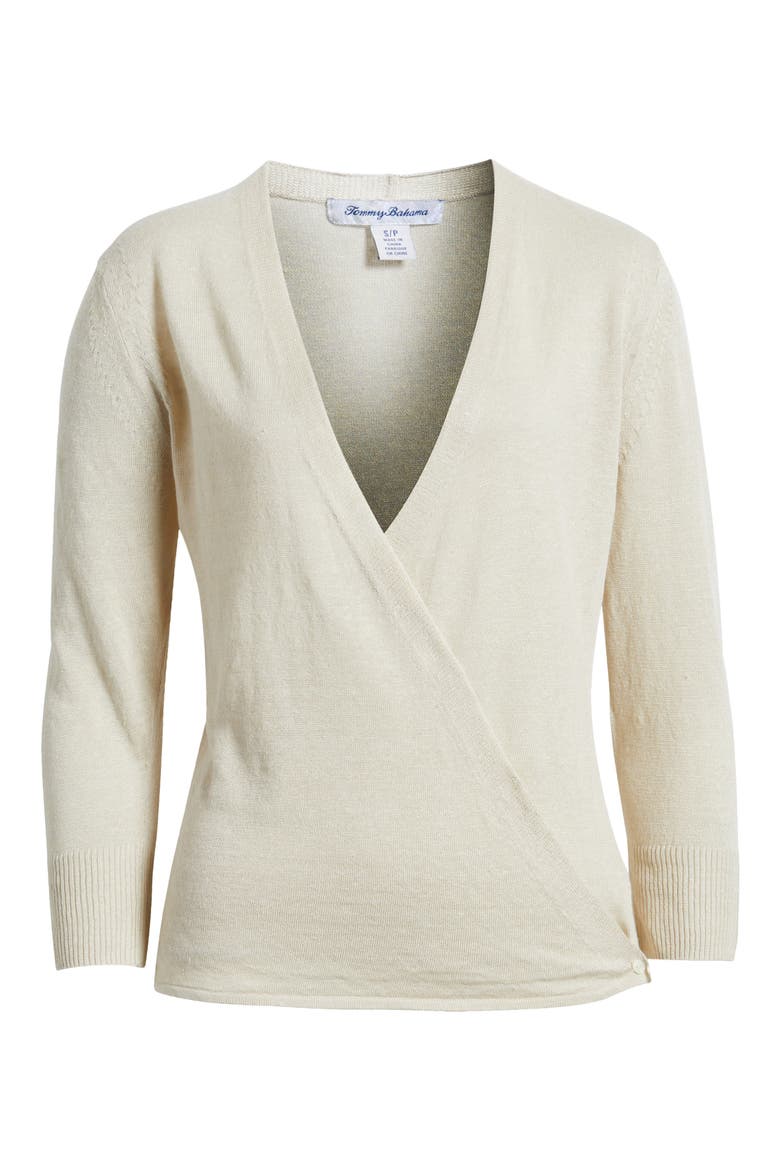 Addison Linen Blend Cardigan, Alternate, color, PURE KHAKI