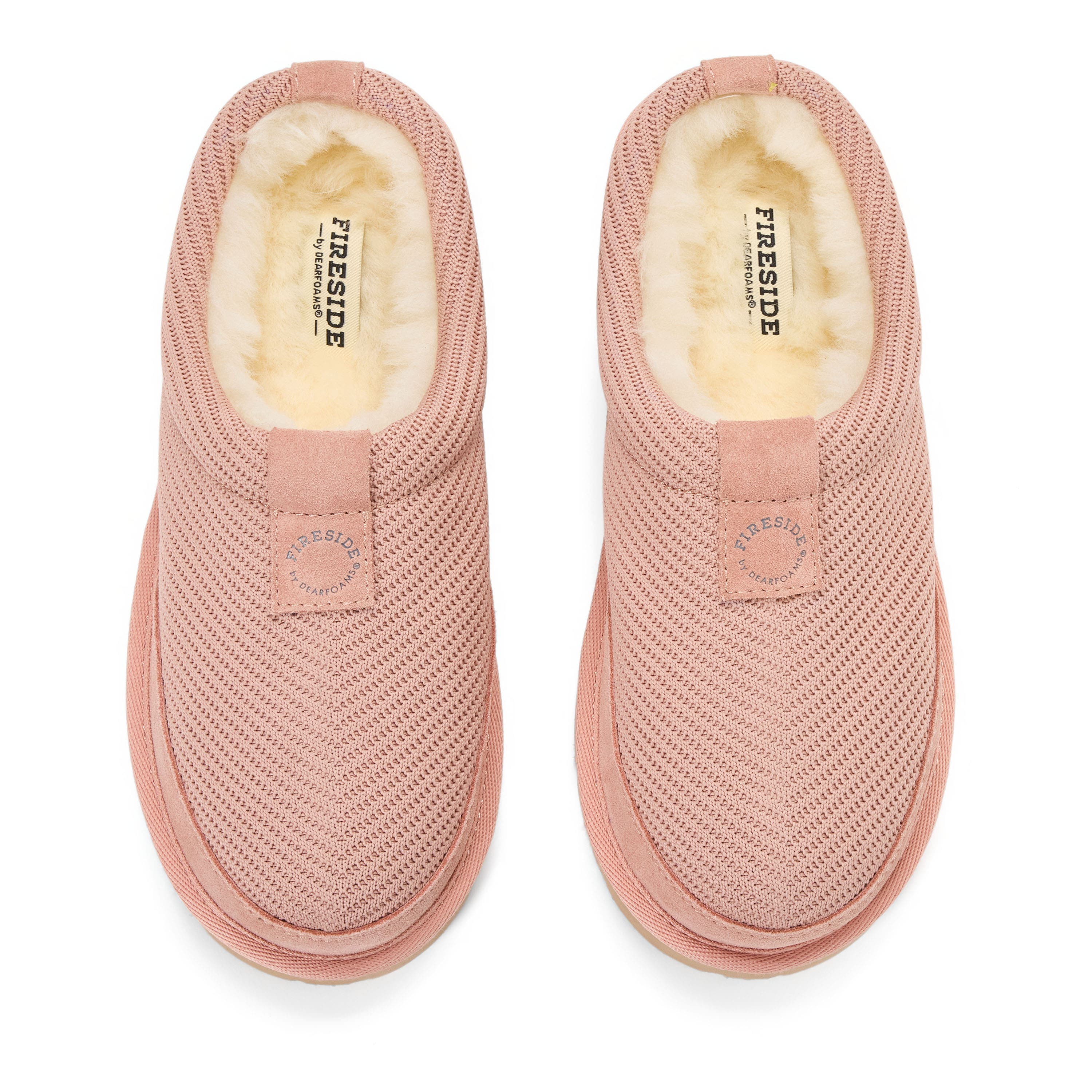 Fireside Greta Sport Knit Twill Water Repellent Clog, Alternate, color, Dusty Pink