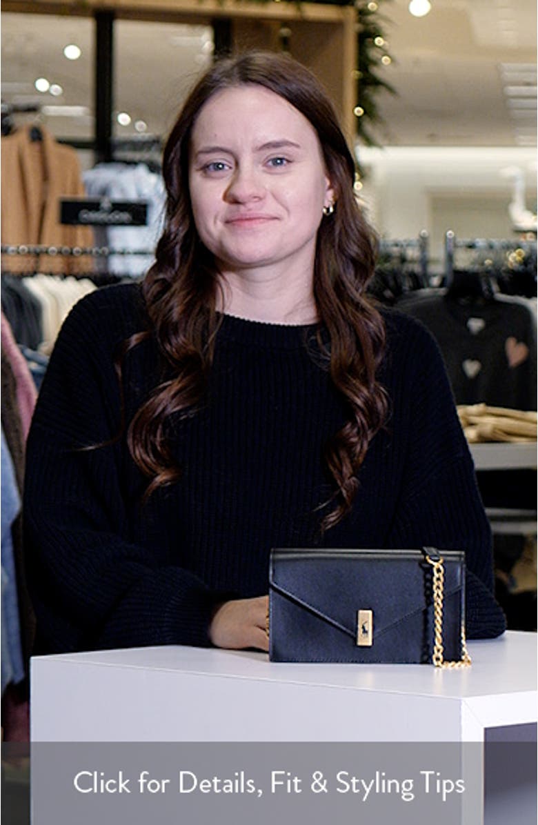 Polo ID Chain Leather Crossbody Wallet, sales video thumbnail